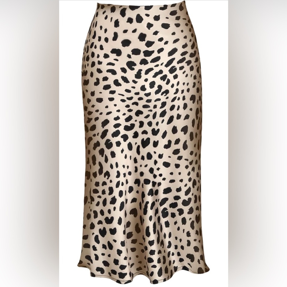 Leopard Print Midi Skirt